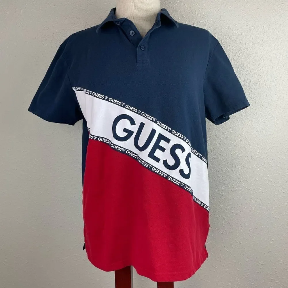 Guess Polo Short Size L EUC - Picture 1 of 6